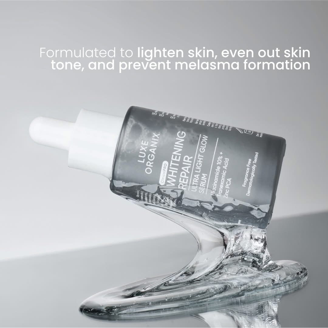 Luxe Organix Whitening Repair Ultra Light Glow Niacinamide Serum 30ml