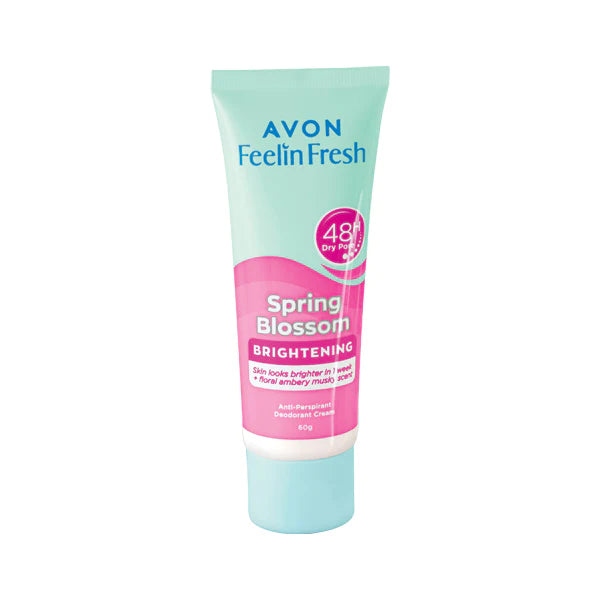 AVON FEELIN FRESH QUELCH SPRING BLOSSOM Anti-Perspirant Deodorant Cream 55G