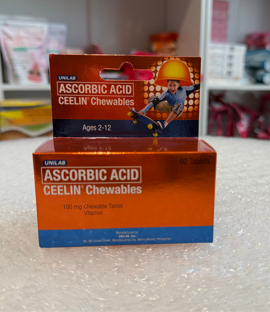 CEELIN
Ascorbic Acid 100mg Tablets x 60 Chewable Tablets/Pack