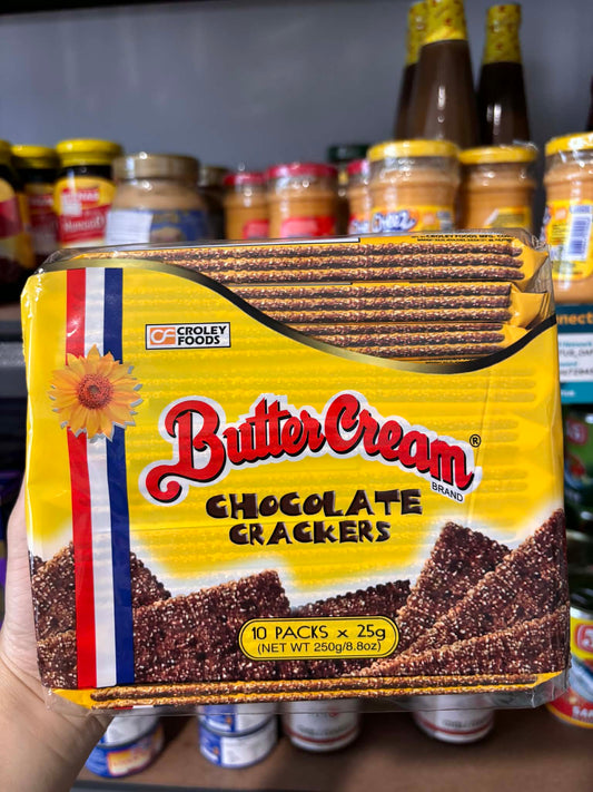 Butter Cream Crackers Chocolate 10x25g