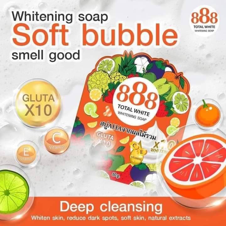 8888 TOTAL DOUBLE WHITENING SOAP 80G