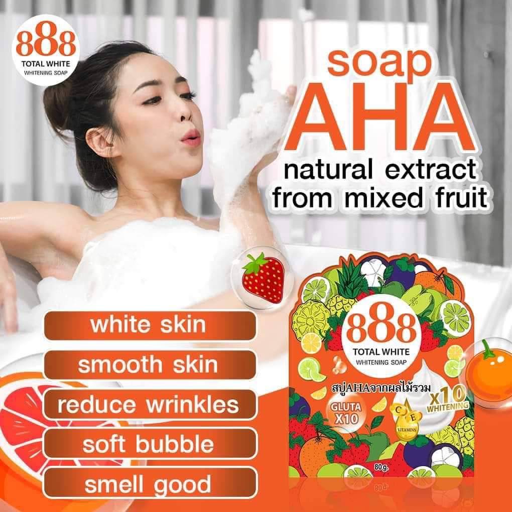 8888 TOTAL DOUBLE WHITENING SOAP 80G