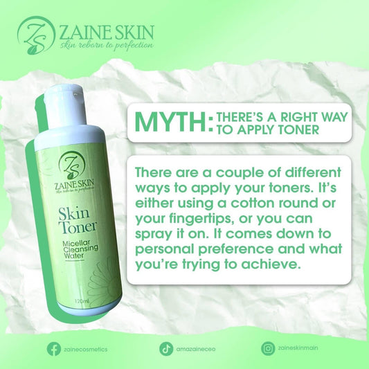 ZAINE SKIN TONER. MICELLAR CLEANSING WATER 120ML