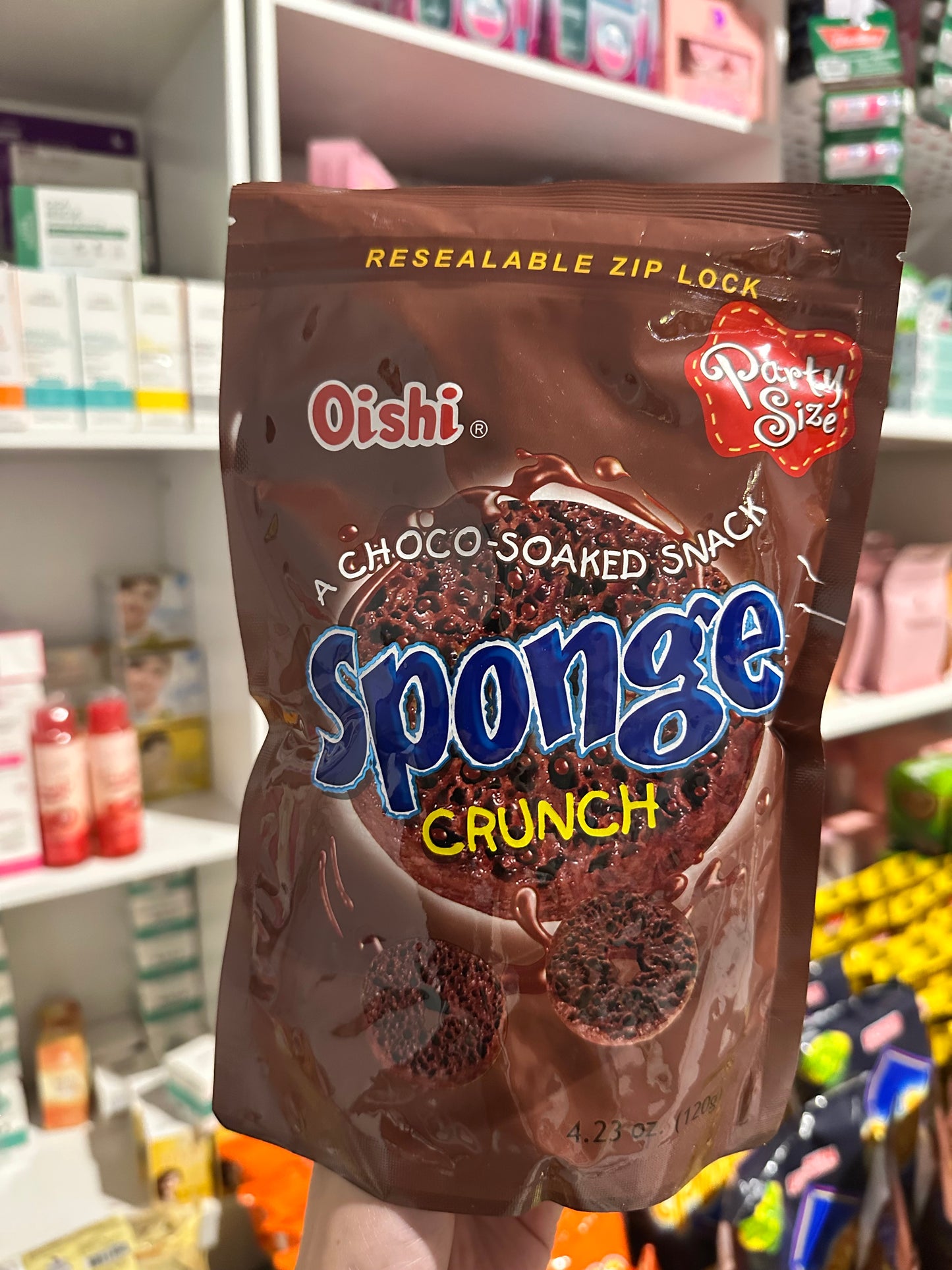 Oishi Sponge Crunch - A CHOCO SOAKED SNACK 120g