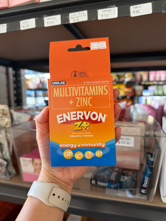 Enervon Z+ Tab - SOLD PER 8 Capsules Blister
