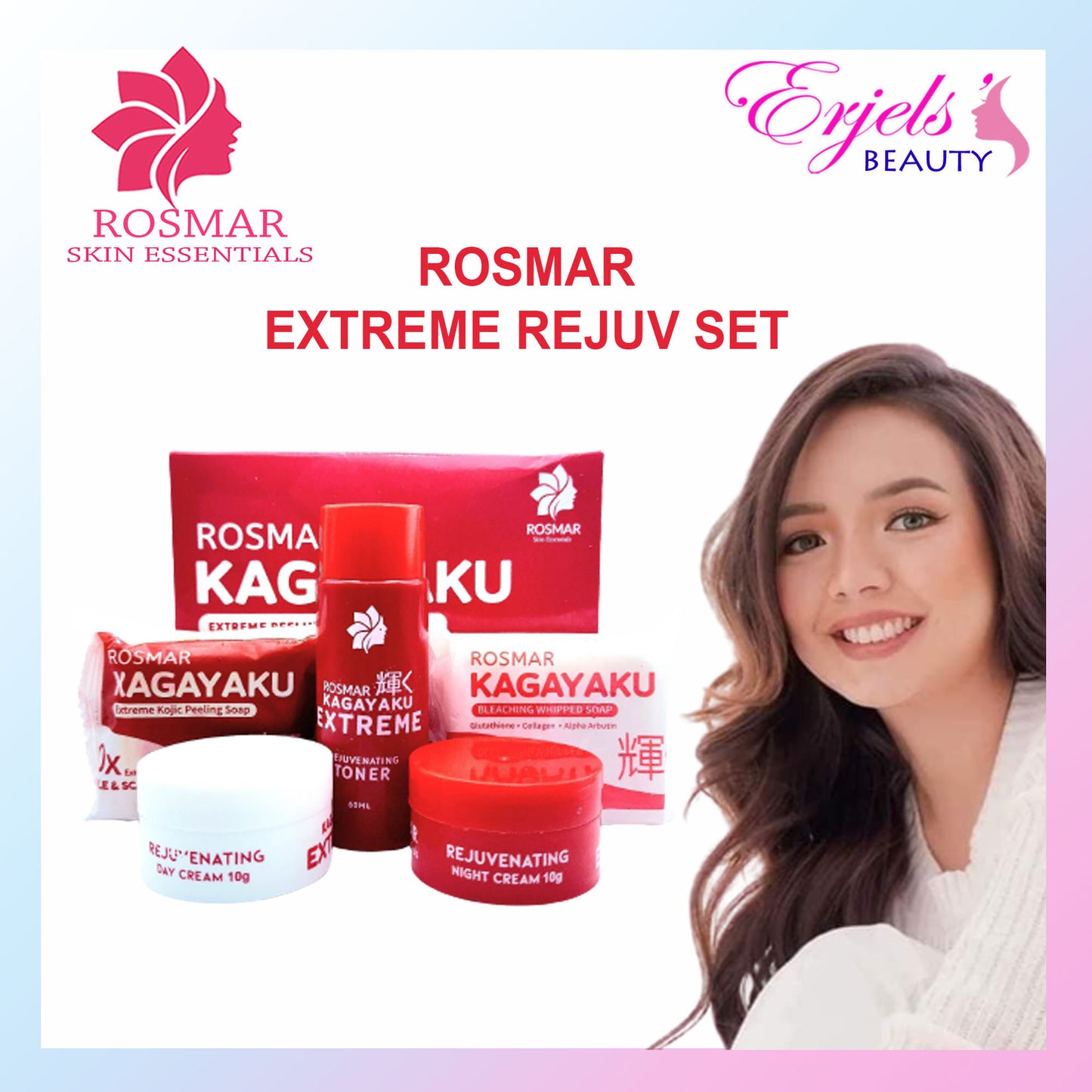 Rosmar Kagayaku Extreme Peeling and Whitening Kit