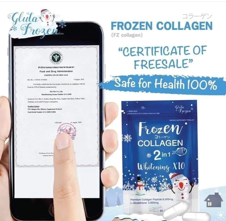 Frozen Collagen 2in1 x10 Whitening - 60 Capsules