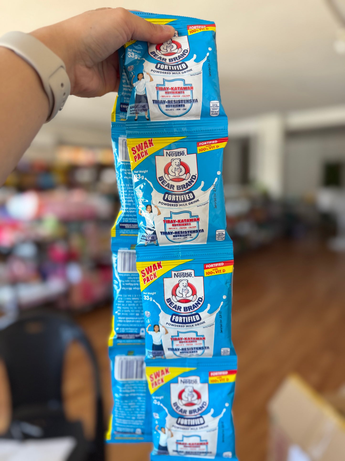 BEAR BRAND Fortified Powdered Milk Drink SWAK PACK 8pcsX33g