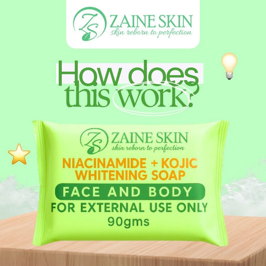 Zaine Skin Niacinamide + Kojic Whitening Soap 90g