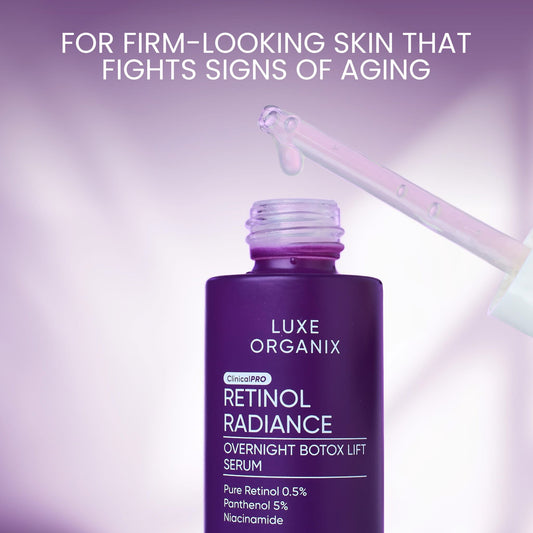 Luxe Organix Retinol Radiance Overnight Botox Lift Serum 30ml