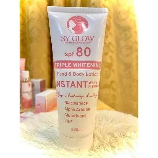 SY Glow Triple Whitening Hand & Body Lotion SPF 80 - 200ml