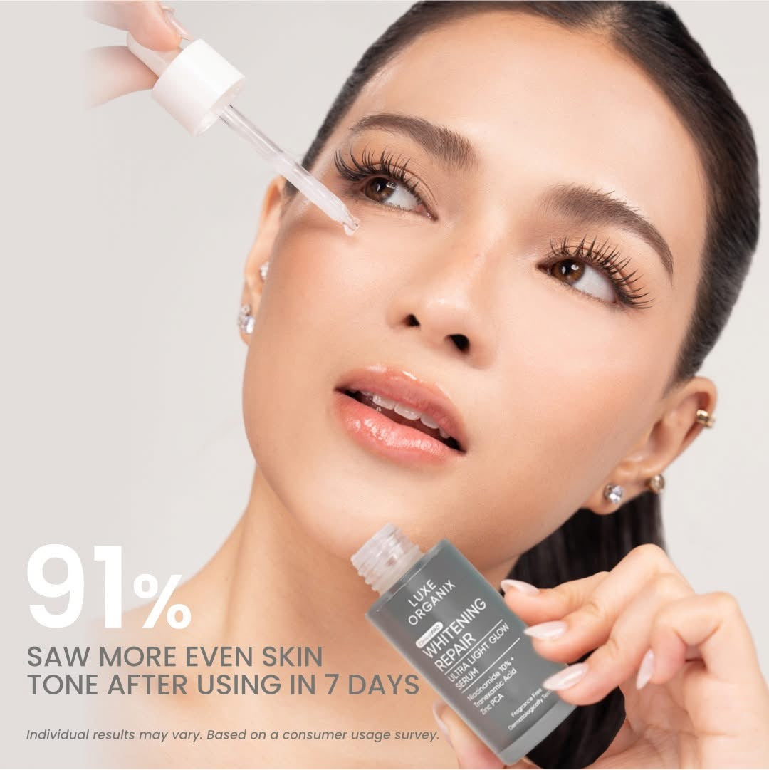 Luxe Organix Whitening Repair Ultra Light Glow Niacinamide Serum 30ml