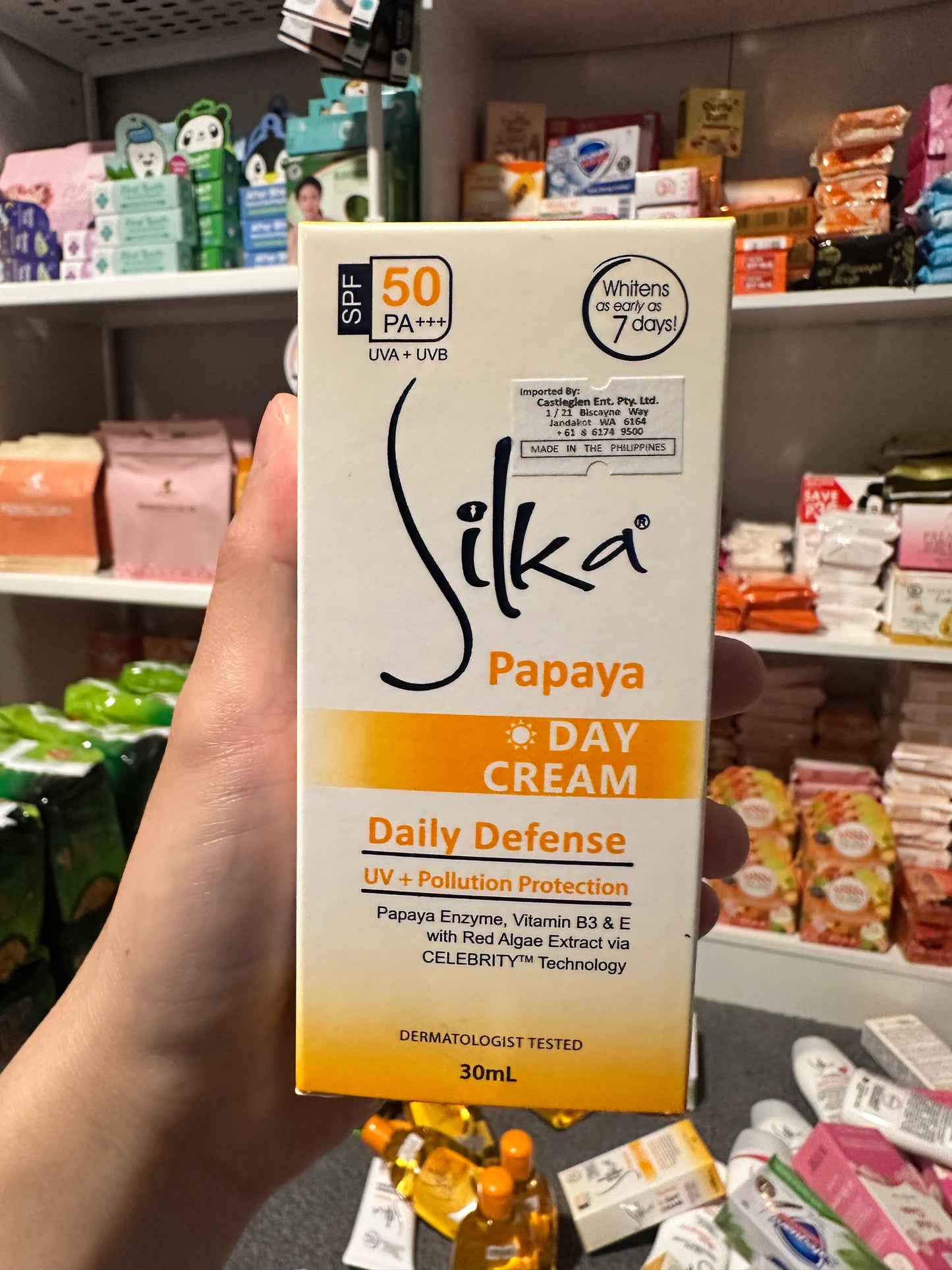 Silka Papaya Day Cream Daily Defense UV + Pollution Protection 30ml