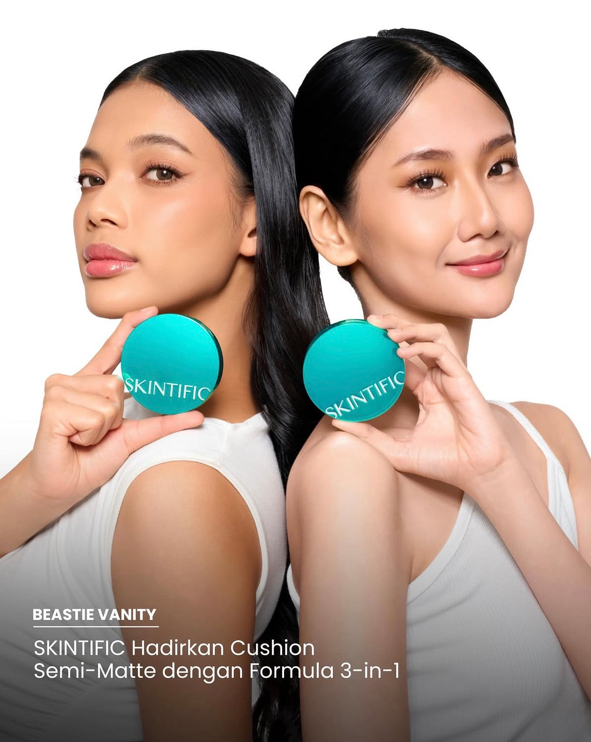 SKINTIFIC PERFECT STAY SERUM MATTE CUSHION FOUNDATION SPF50 PA++++  02NC IVORY