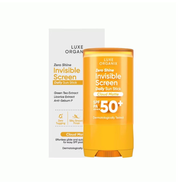 LUXE ORGANIX Zero Shine Invisible Screen Daily Sun Stick SPF 50 17g