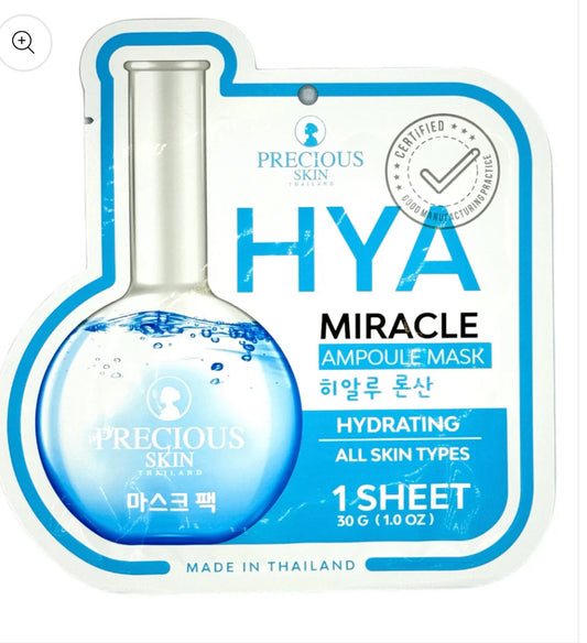 PRECIOUS SKIN THAILAND HYA MIRACLE AMPOULE FACE MASK - SOLD PER SHEET