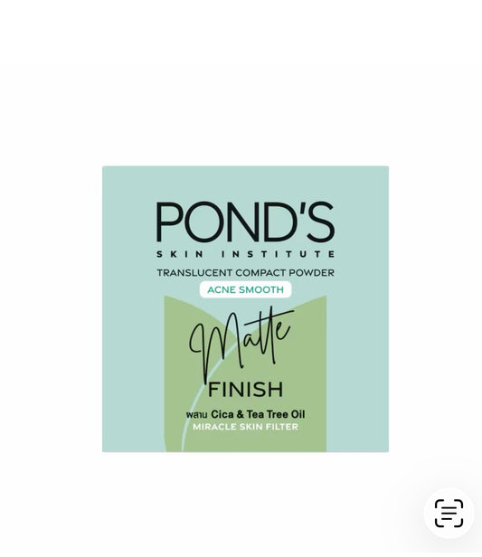 Ponds Translucent Compact Powder Acne Smooth Matte Finish 9g - GREEN