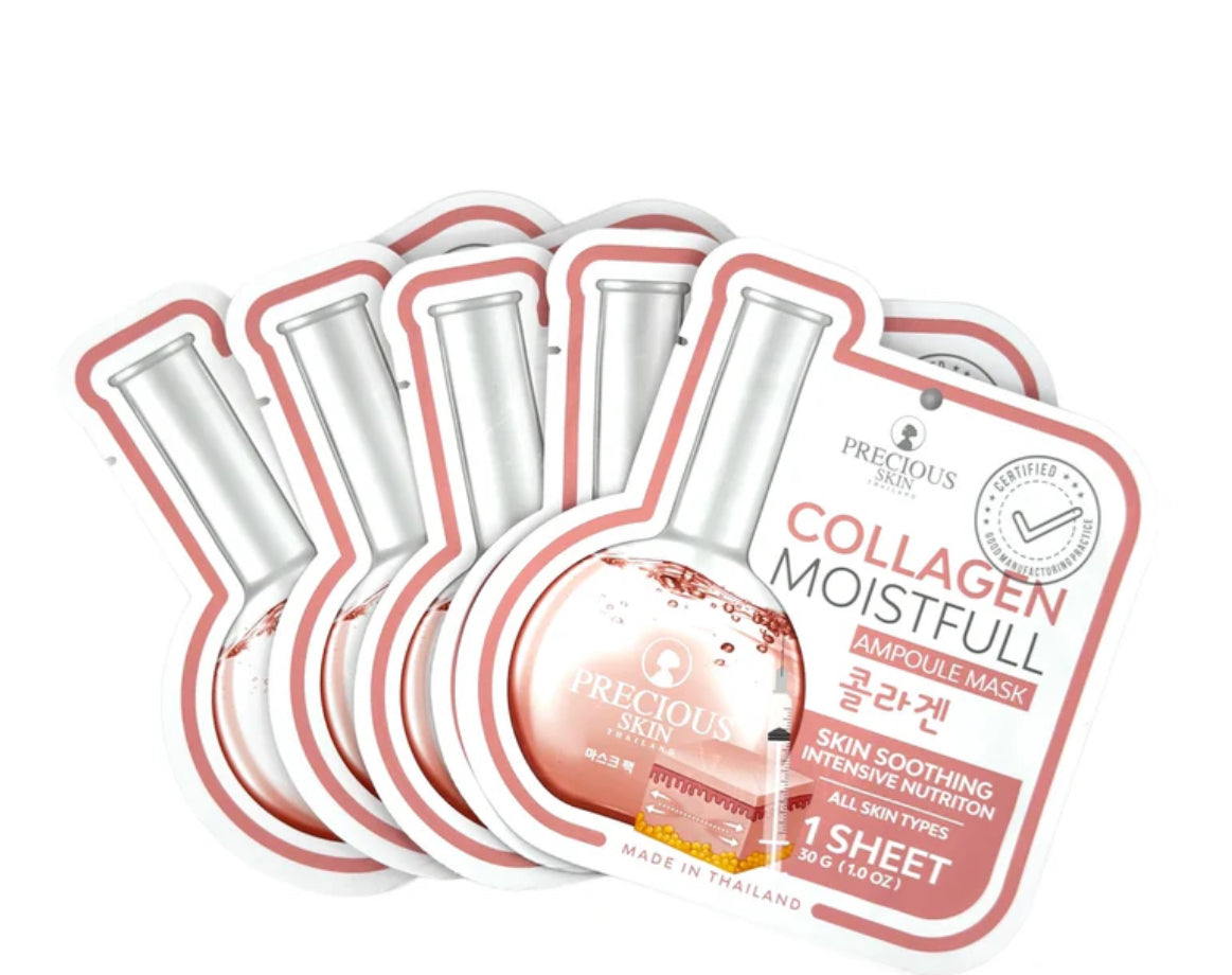 PRECIOUS SKIN THAILAND COLLAGEN MOISTFULL AMPOULE MASK - SOLD PER SHEET