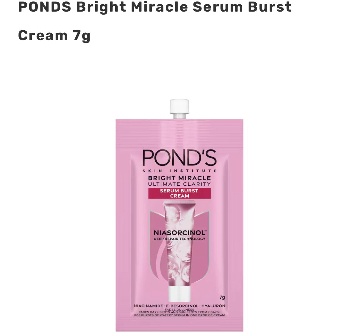 PONDS Bright Miracle Serum Burst Cream 7g