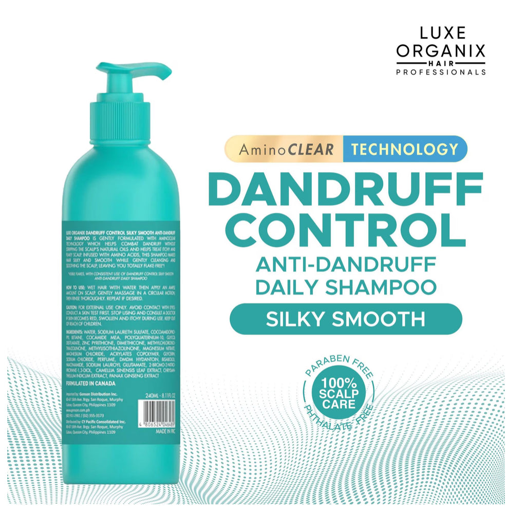 LUXE ORGANIX
Dandruff Control Silky Smooth Shampoo 240ml