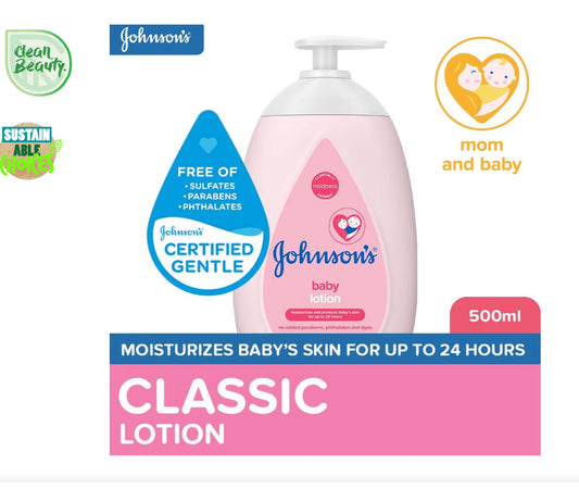 Johnsons Baby Lotion 500ml - Lotion for Baby, Kids, Baby Essentials, Baby Care, Baby Body Lotion