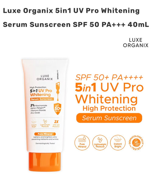 Luxe Organix 5in1 UV Pro Whitening Serum Sunscreen SPF 50 PA+++ 40mL