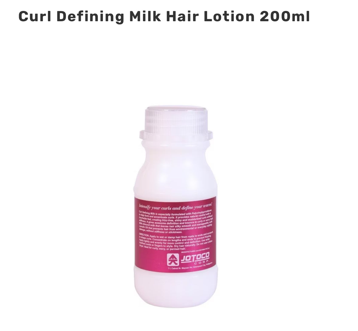 MONEA Curl Defining Milk Hair Lotion 200ml