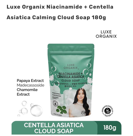 Luxe Organix Niacinamide + Centella Asiatica Calming Cloud Soap 180g