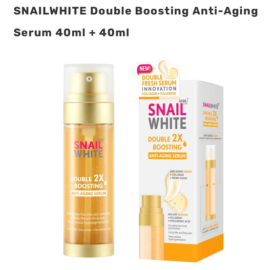 Namu SNAILWHITE Double Boosting Anti-Aging Serum 40ml + 40ml