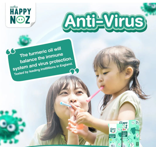 Happy Noz Organic Onion Sticker Patch For Kids - Anti Virus Green - 6/box