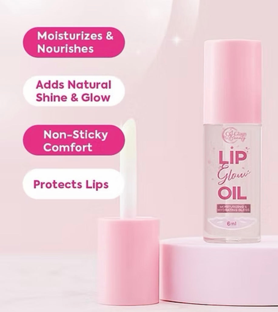 CC Glam & Beauty Lip Glow Oil 6ml ROSE shade
