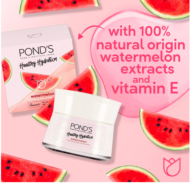 Ponds Healthy Hydration Watermelon Hydrating Jelly Moisturizer with Vitamin E 50g