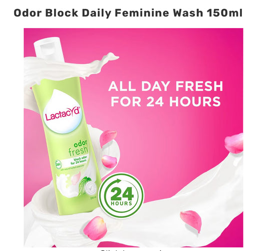 LACTACYD Odor Block Daily Feminine Wash 150ml