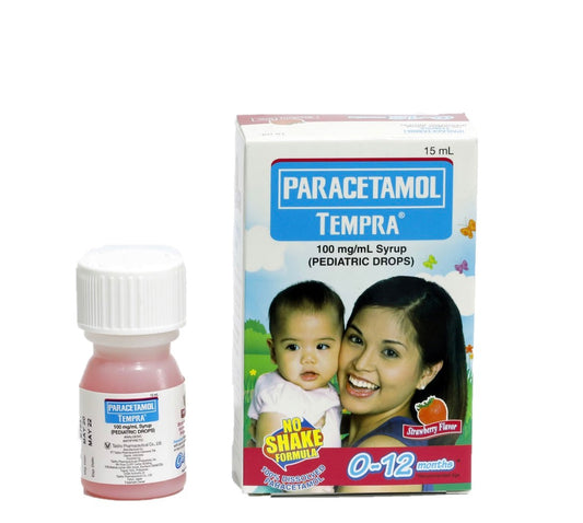 Tempra PARACETAMOL Drops Strawberry 15ml