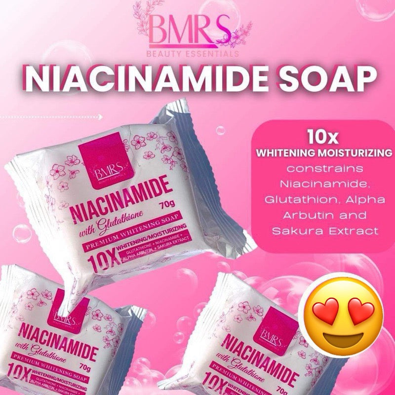 BMRS NIACINAMIDE WITH GLUTA PREMIUM WHITENING SOAP 70g