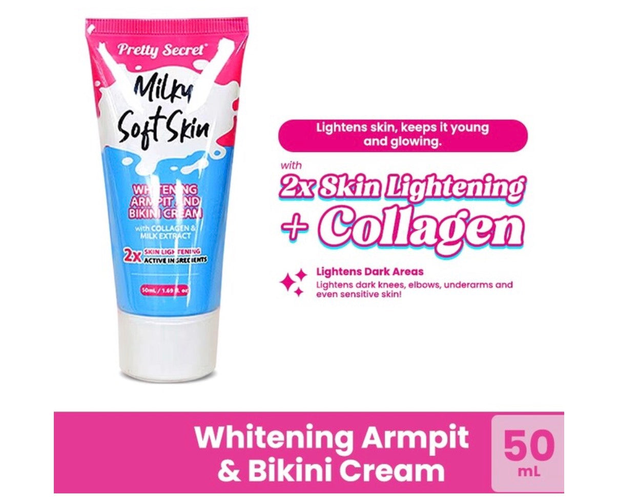 PRETTY SECRET
Lightening Milk Armpit & Bikini Cream 50ml