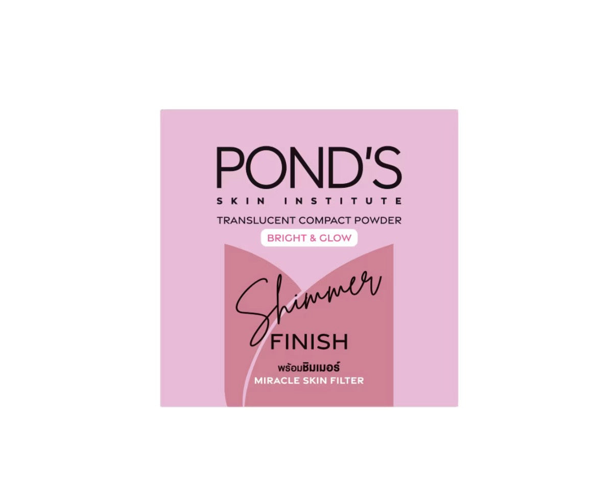 Ponds Translucent Compact Powder Bright Glow Shimmer Finish 9g - PINK
