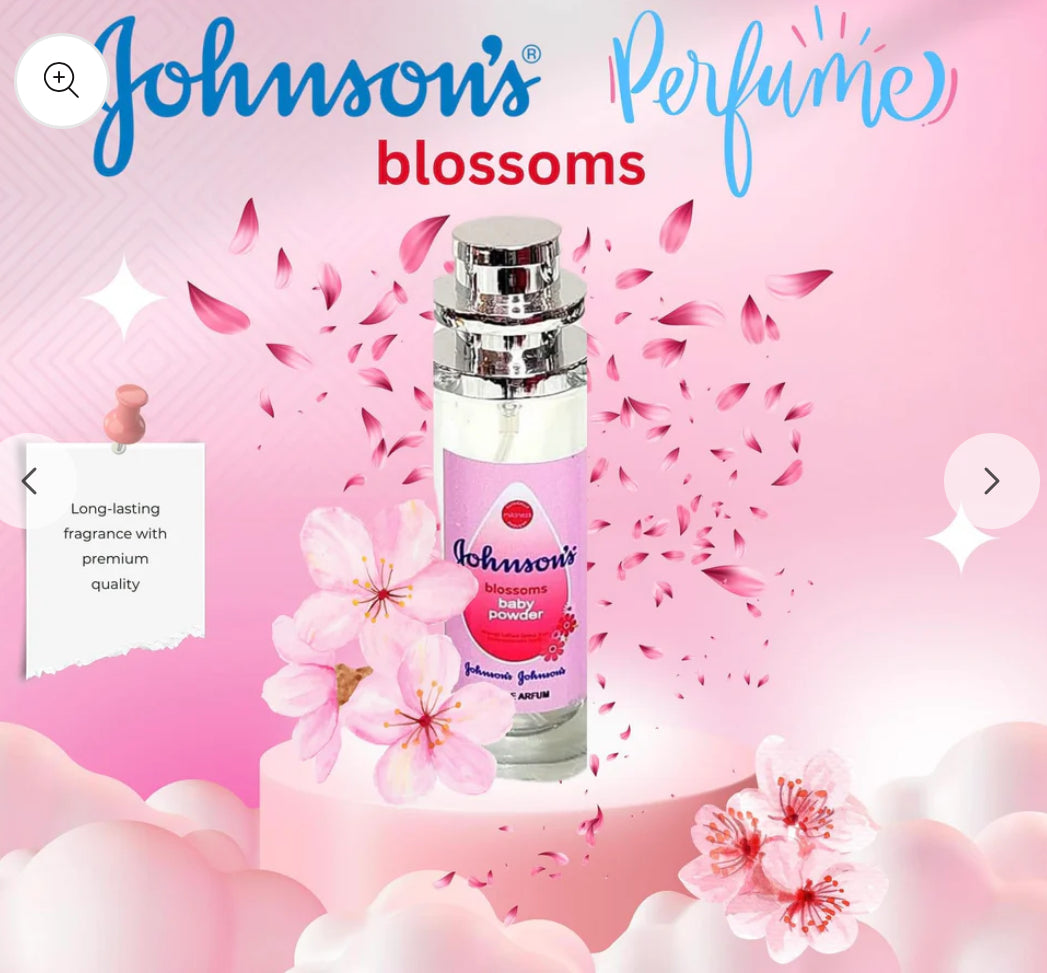 Johnsons Perfume Pink Blossoms Baby Powder