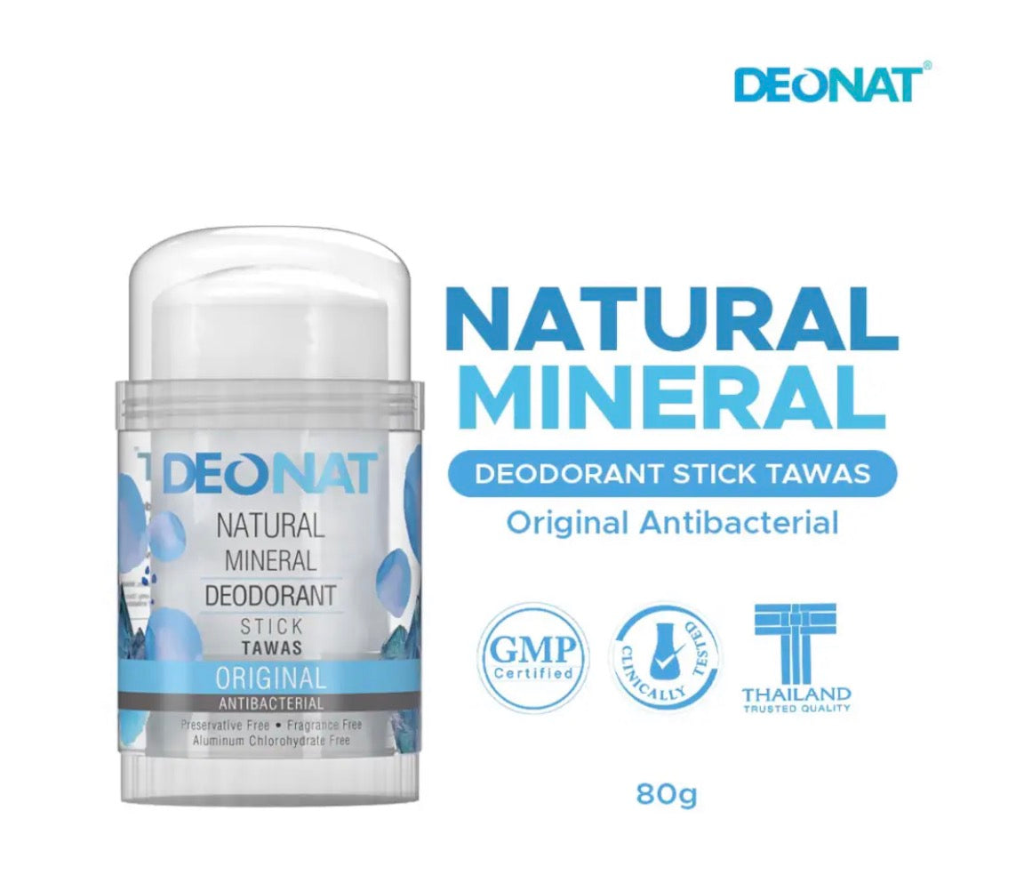 DEONAT Natural Mineral Deodorant Stick Tawas 80g