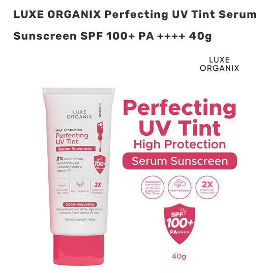 LUXE ORGANIX Perfecting UV Tint Serum Sunscreen SPF 100+ PA ++++ 40g
