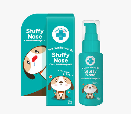 Tiny Buds Stuffy Nose Natural Baby Chest Rub Massage Oil 50ML