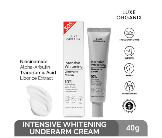 Luxe Organix Intensive Whitening Underarm Cream 10% Niacinamide 30g