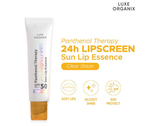 LUXE ORGANIX Panthenol Therapy 24H Lipscreen Sun Lip Essence SPF 50+ PA++++ 10g