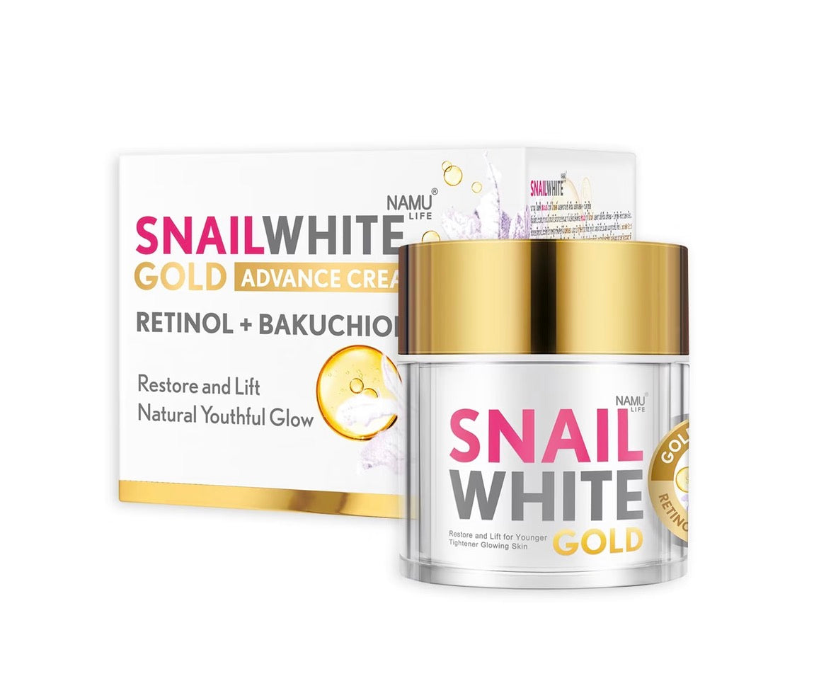 Namu SNAILWHITE Gold Advanced Cream Retinol + Bakuchiol 50ml