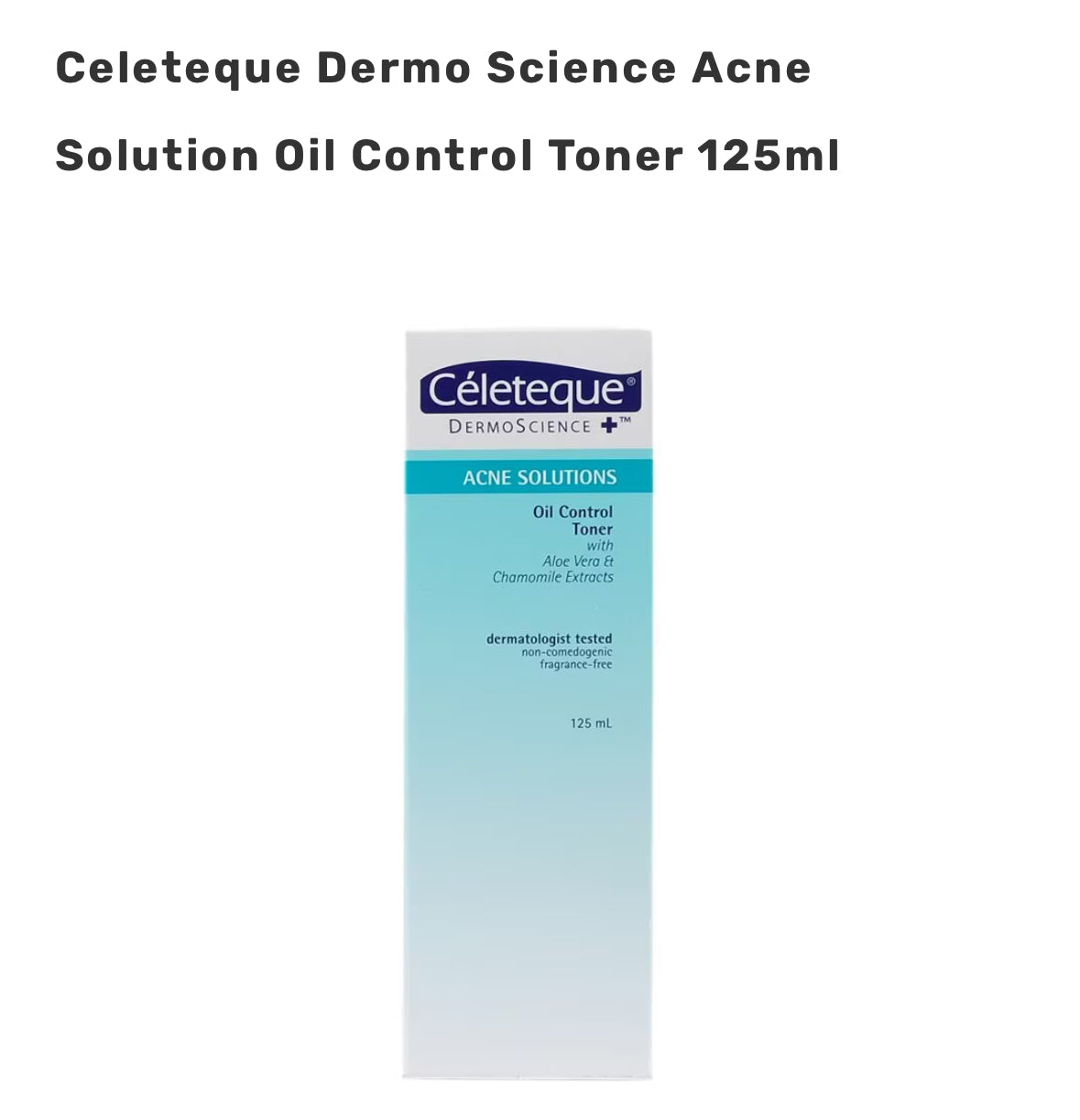 Celeteque Dermo Science Acne Solution Oil Control Toner 125ml