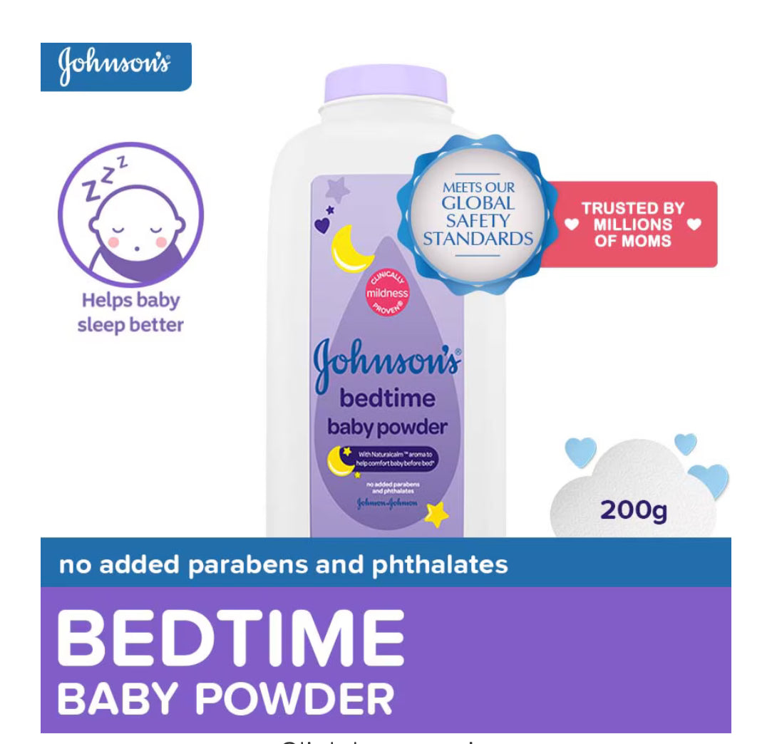 Johnsons Bedtime Baby Powder 200g