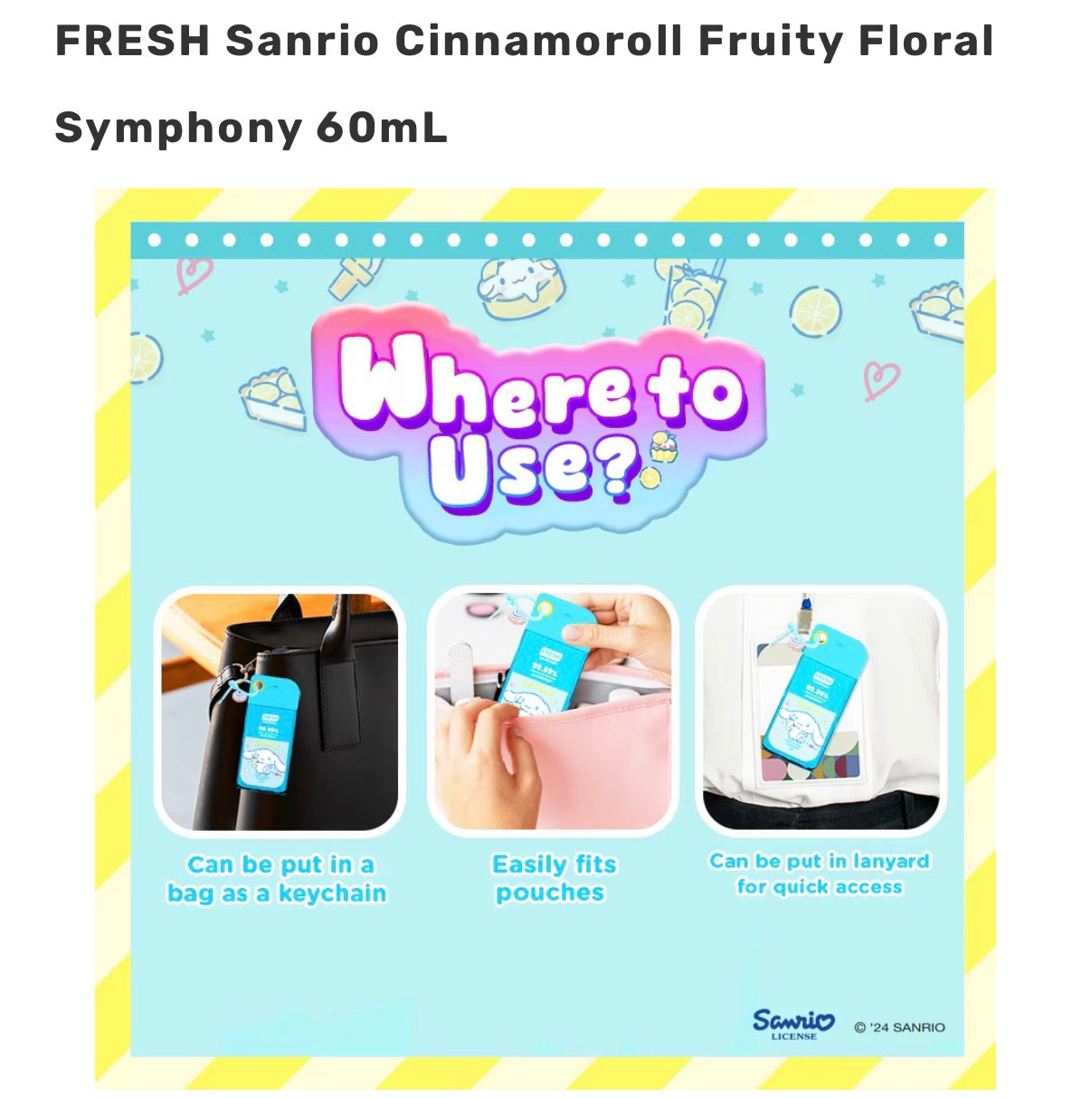 FRESH Sanrio Cinnamoroll Fruity Floral Symphony 60mL