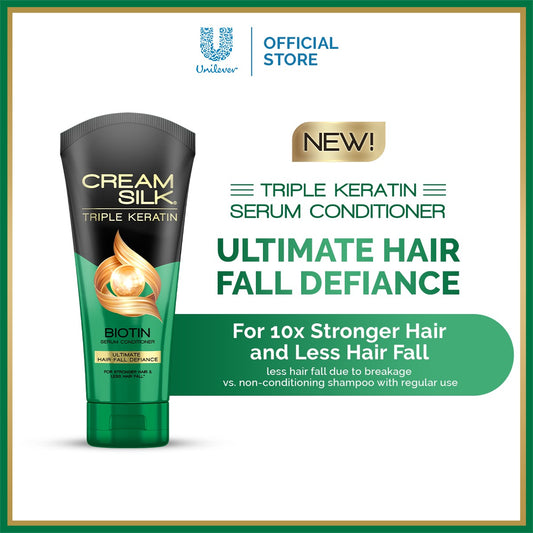 CREAMSILK TRIPLE KERATIN BIOTIN SERUM CONDITIONER ULTIMATE HAIR FALL DEFIANCE | 160ml