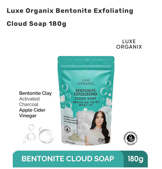 Luxe Organix Niacinamide + Bentonite Exfoliating Cloud Soap 180g