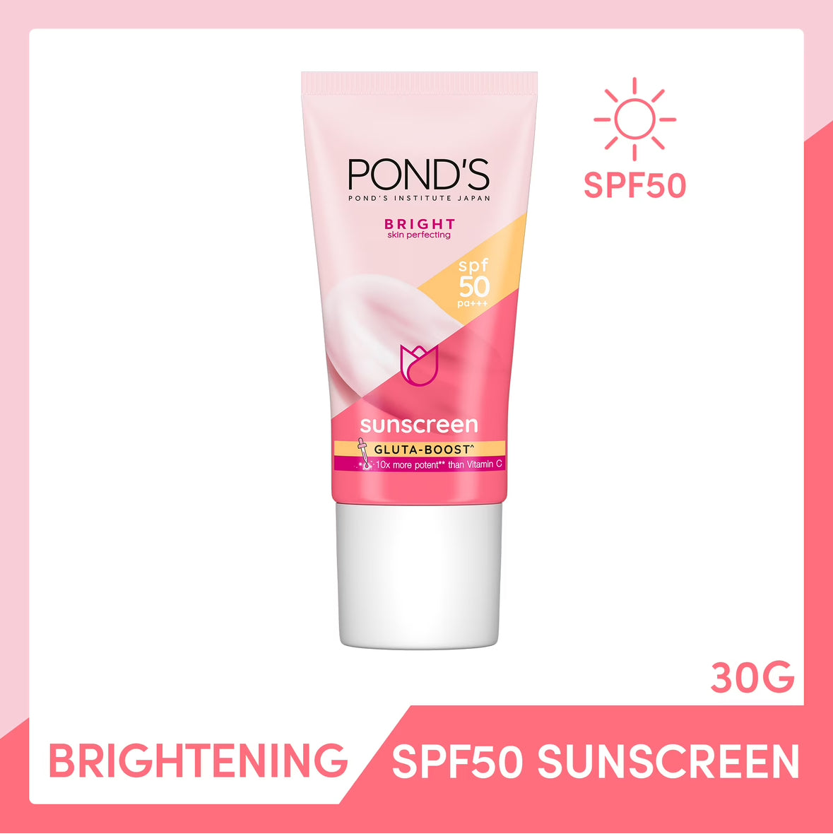 Ponds Bright Skin Perfecting Sunscreen SPF50 30g